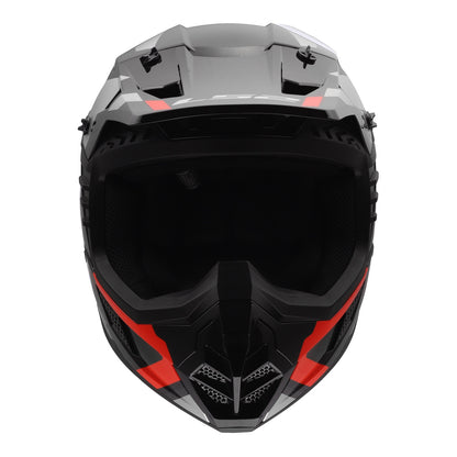 LS2 MX706 COZ Frontier II Helmet - Red / Black / Titanium 06