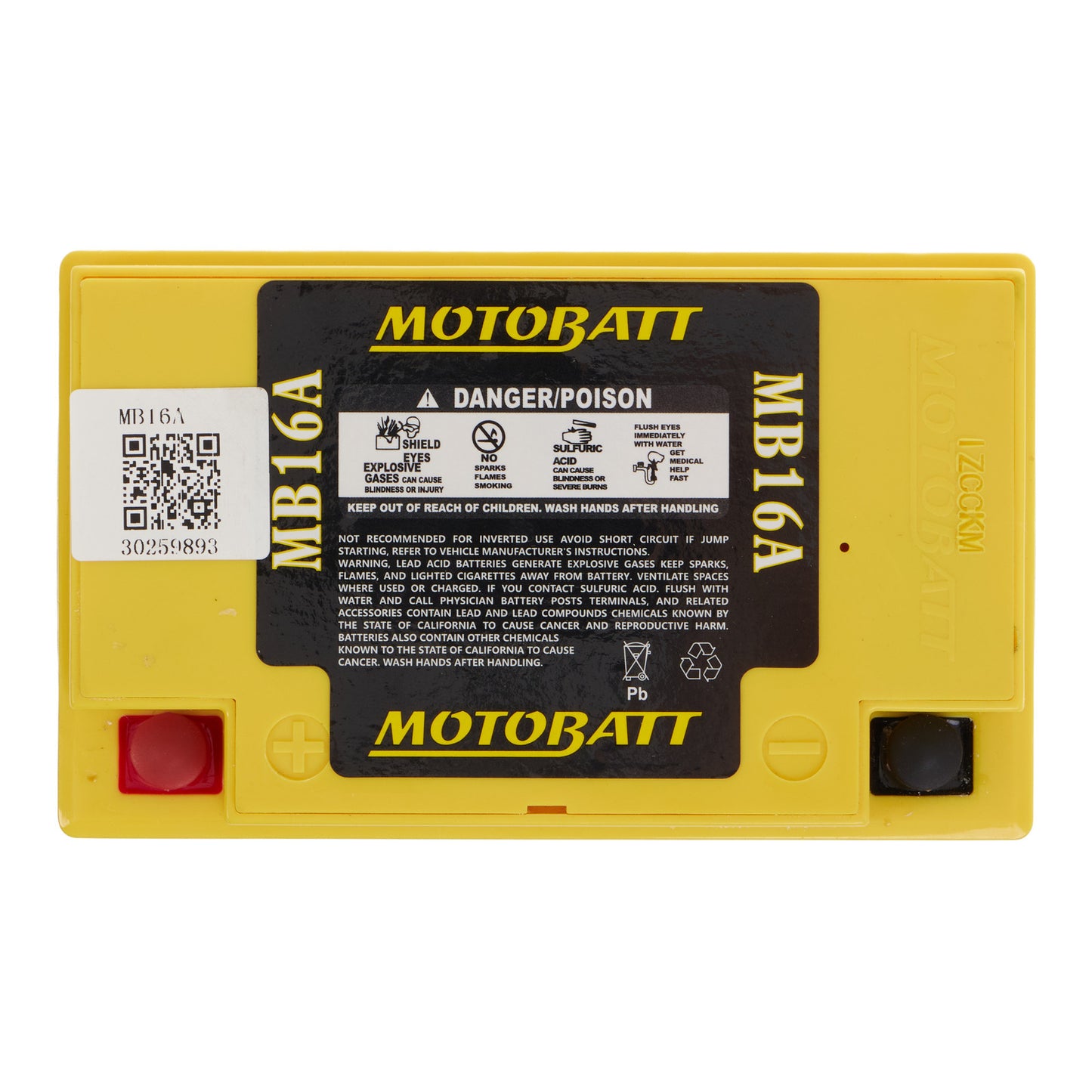 Motobatt Battery Quadflex AGM - MB16A