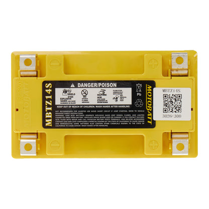 Motobatt Battery Quadflex AGM - MBTZ14S