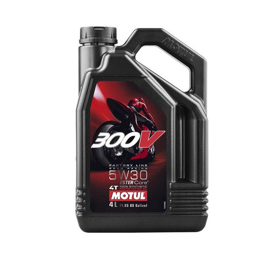 *MOTUL 300V 4T Fully Synthetic Road Racing 5W30 4L