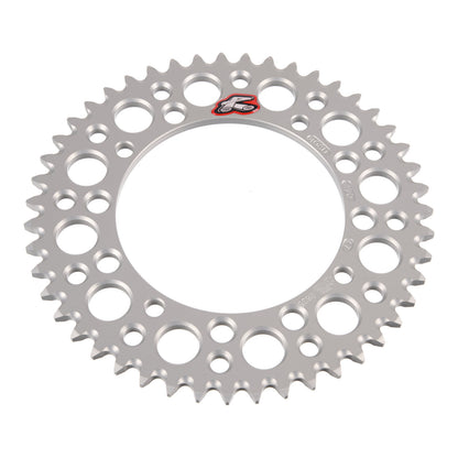 Renthal Sprocket Rear Silver 47T Alloy 7075 T6 Grooved