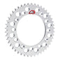 Renthal Rear Sprocket - Silver 46T Alloy 7075-T6 Grooved