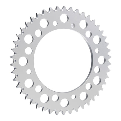Renthal Rear Sprocket - Silver 46T Alloy 7075-T6 Grooved