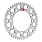 Renthal Rear Sprocket - Silver 50T Alloy 7075-T6 Grooved
