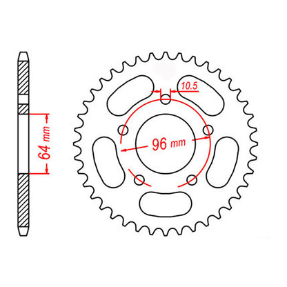 Sprocket Kit Honda XRB200 Brazil- 520SO 12/55