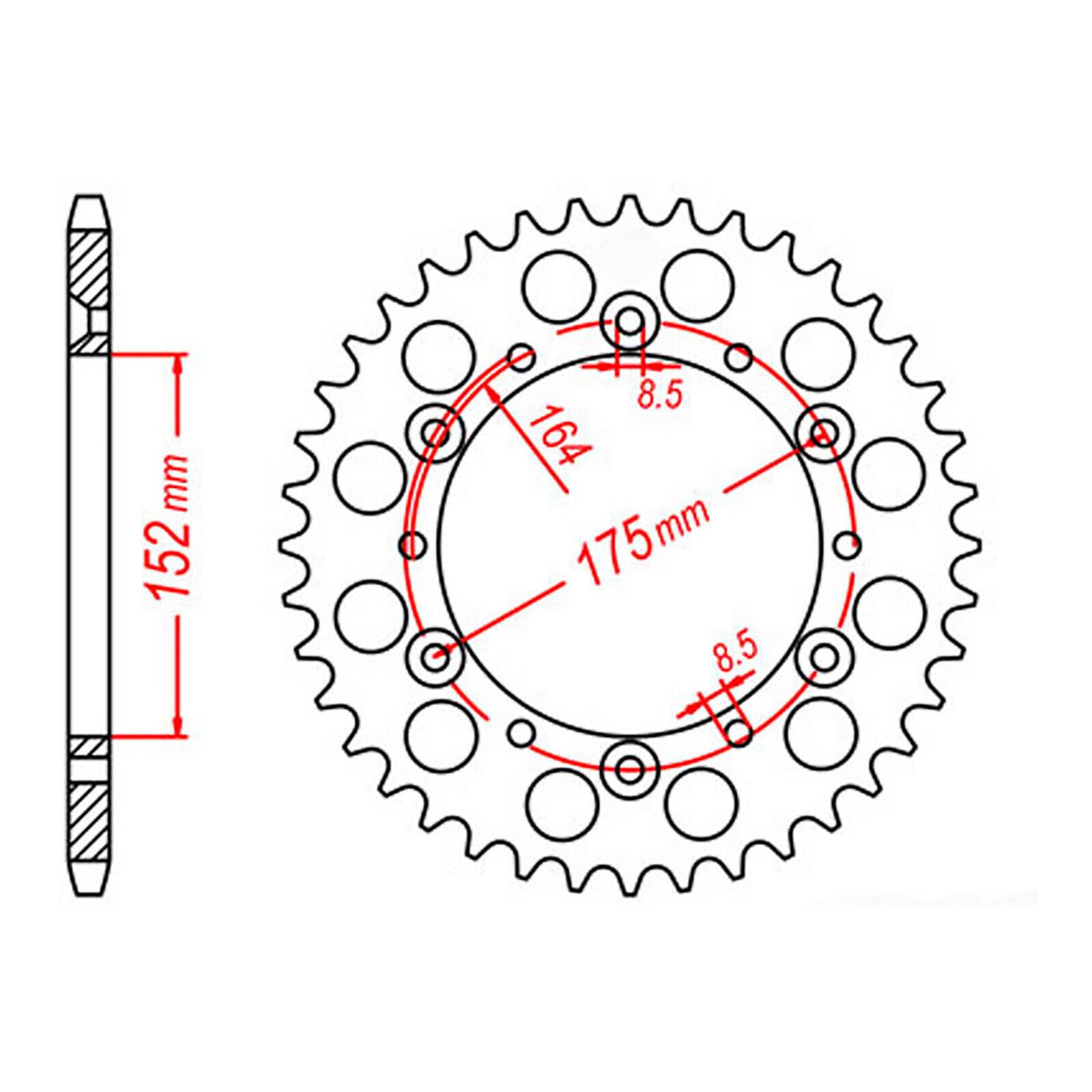 Sprocket Kit Yamaha TT250 R '96-'98 & '03-'04 - 520SO 14/44