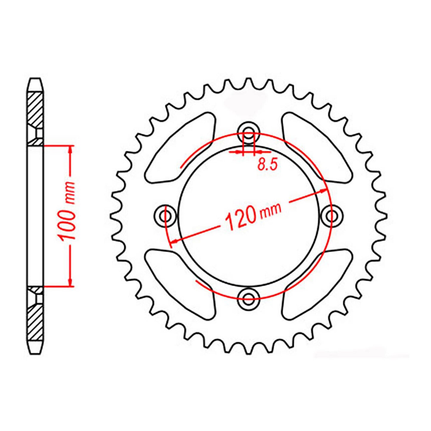Sprocket Kit Suzuki RM85 (Small wheel) - 428H 14/47