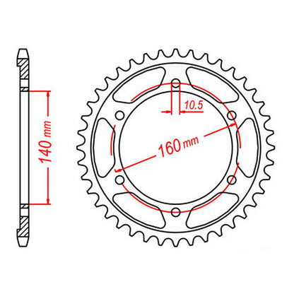Sprocket Kit Kawasaki ZZR1100 '90-'92 - 530ZXW 17/45