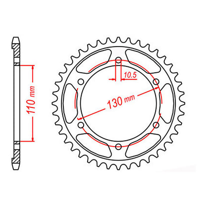 Sprocket Kit Yamaha YZF-R1 '98-'03 (economy) - 530XRE 16/43