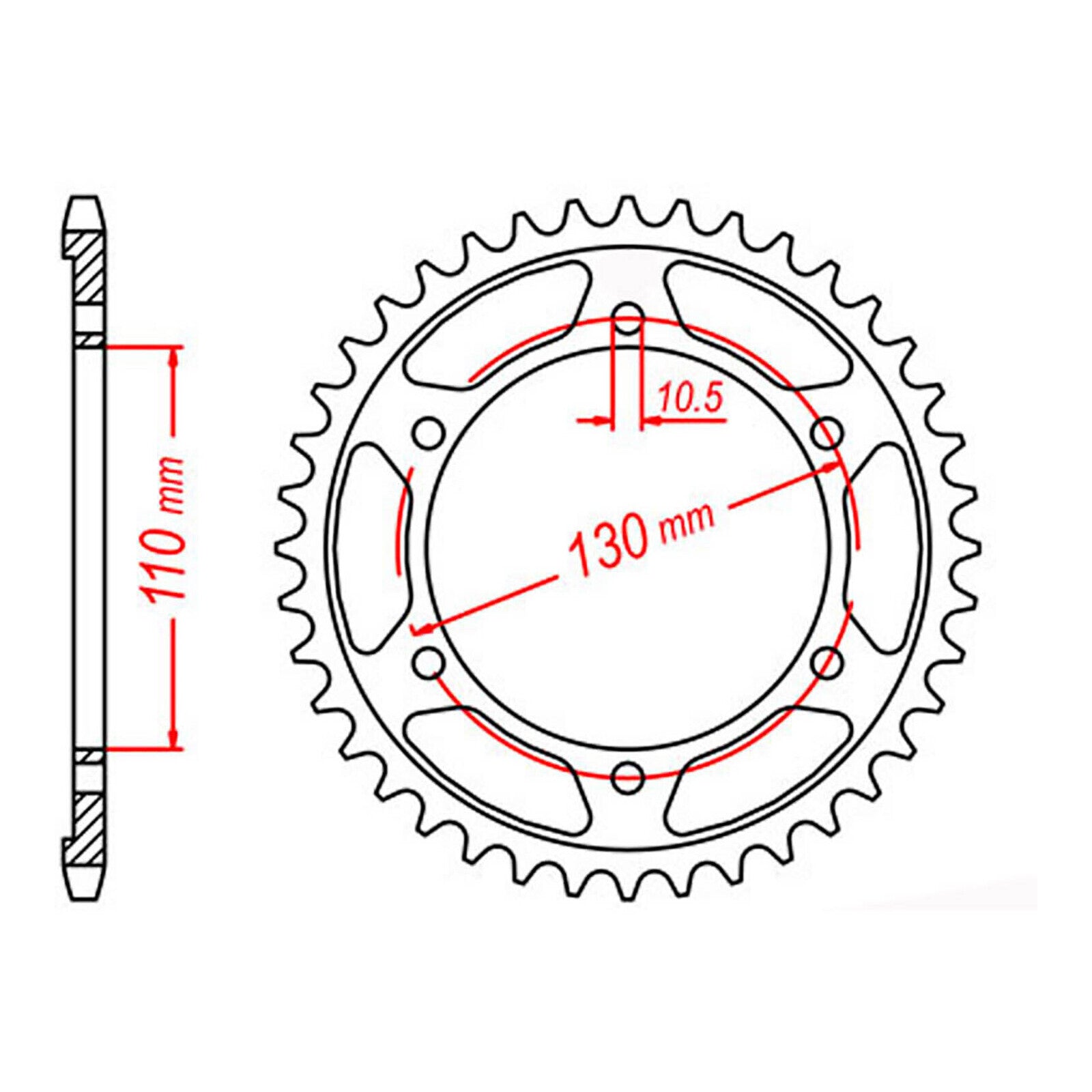 Sprocket Kit Yamaha YZF-R1 '04-'08 Gold (economy) - GB530XRE 17/45