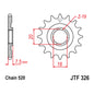 MTX 326 Steel Front Sprocket #520