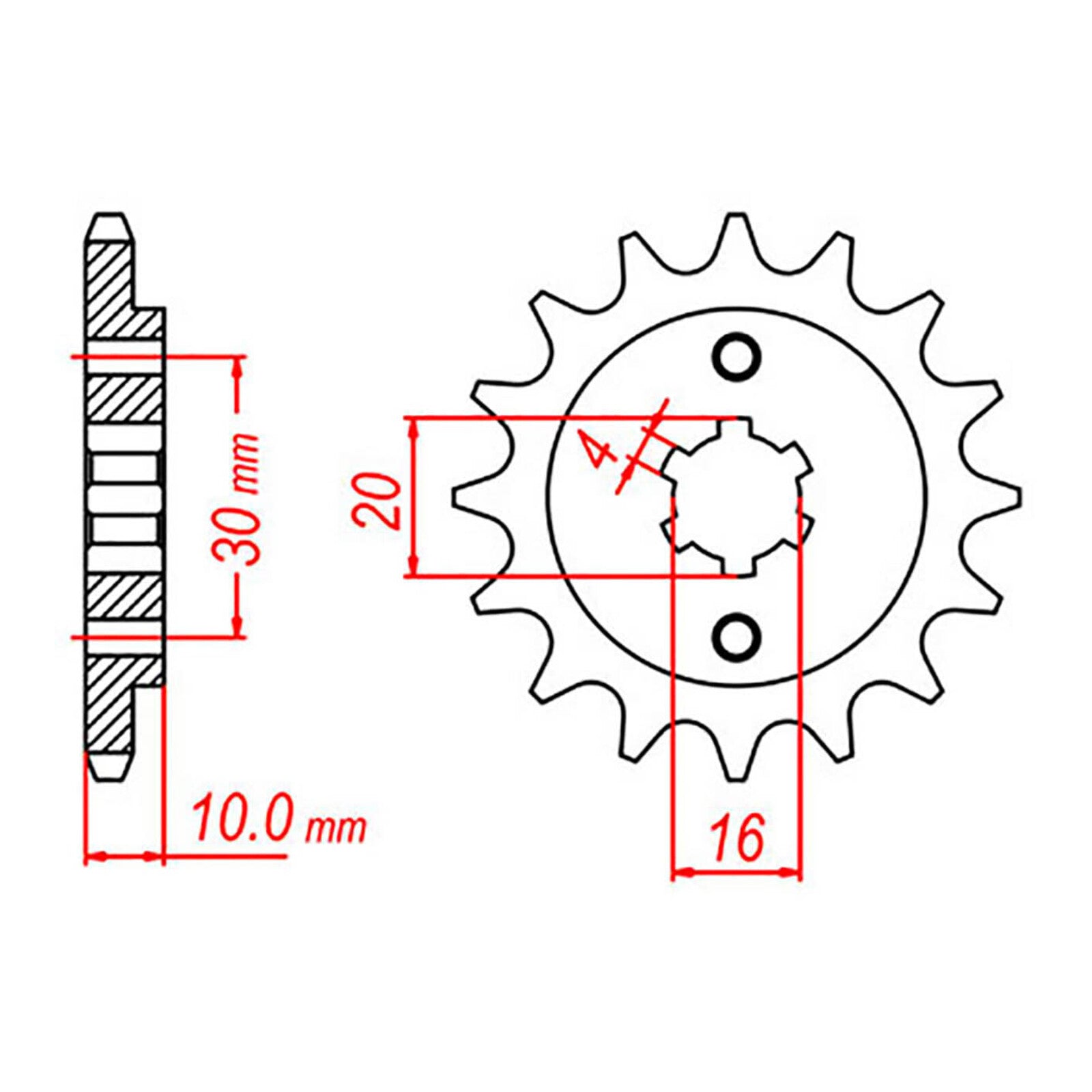 MTX 711 Steel Front Sprocket #520
