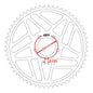 MTX Steel Sur-Ron Rear Sprocket #420 (58T)
