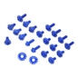 Zeta Aluminum Bolt Set Plastics Yamaha YZ125/250 '22- 21 pcs - Blue
