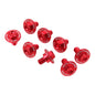 Zeta Fork Guard Bolt Set 8-Piece - Honda-1 - Red
