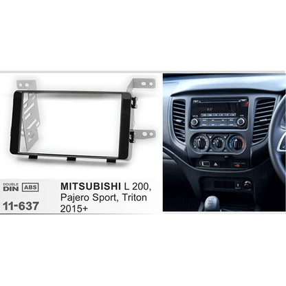 FITTING KIT MITSUBISHI L200 , TRITON 2020 ON DOUBLE DIN (GLOSS BLACK)