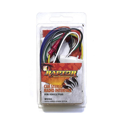 CAR STEREO HARNESS HYUNDAI & KIA 2010 ON - SSANGYONG TIVOLI 2015 ON TO ISO PLUGS