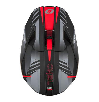 O'Neal 2026 3SRS HAZE Helmet - Black/Grey/Red