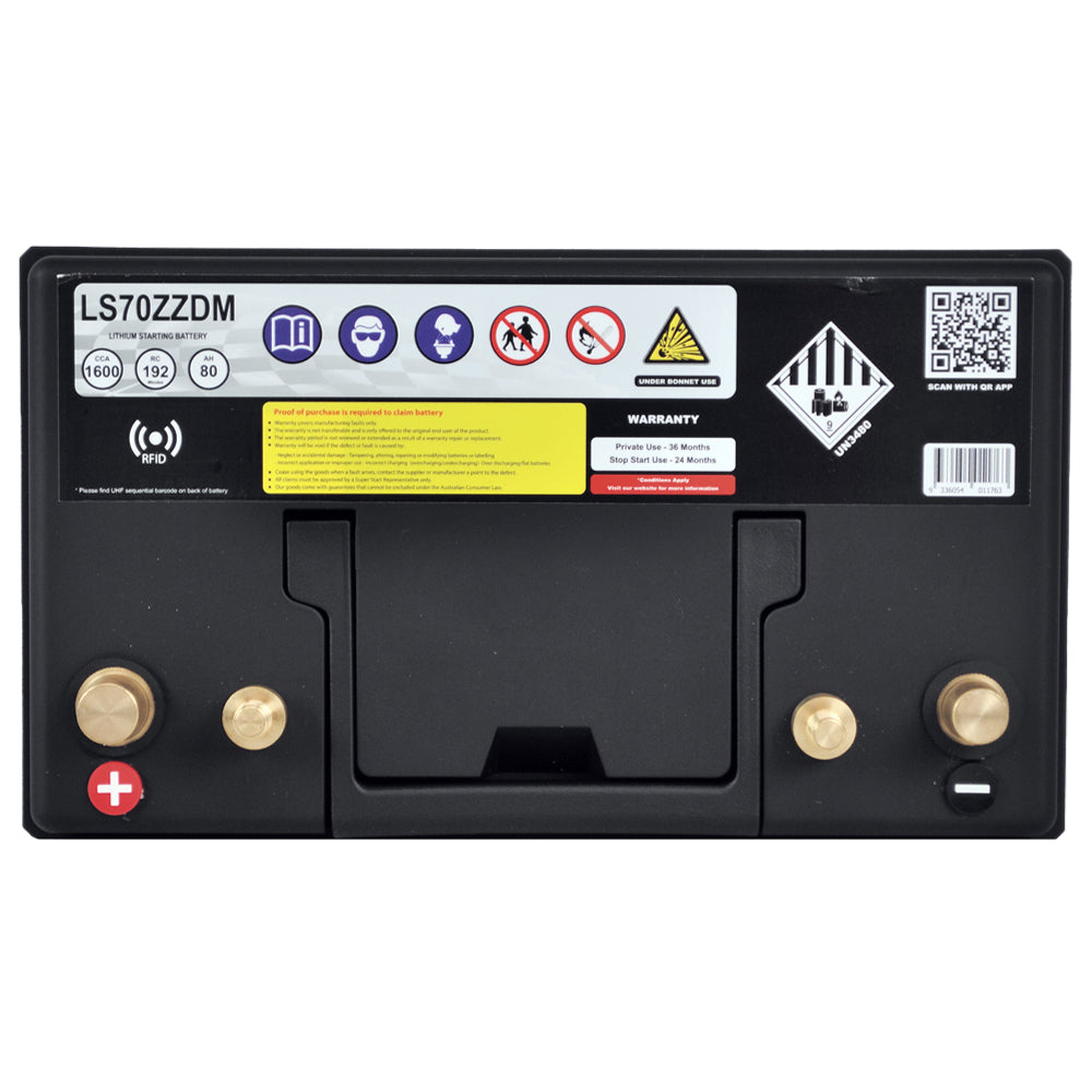LITHIUM BATTERY 12V 100AH 1650CCA AUTOMOTIVE STARTING BATTERY