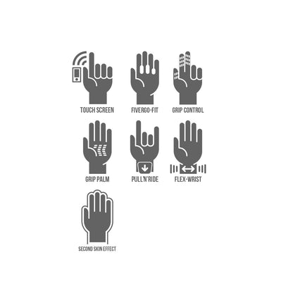 FIVE XR-Lite Glove - Feature Icons