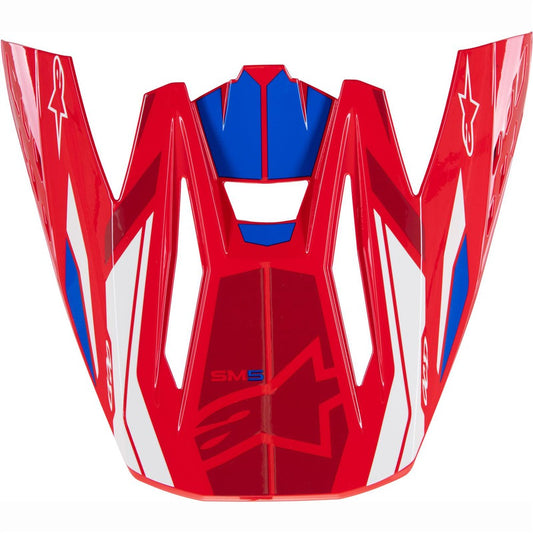 Alpinestars S-M5 Visor Bright Red/Blue