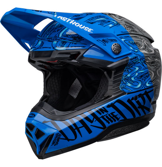 Bell MOTO-10 SPHERICAL Fasthouse DITD LE Blue/Grey