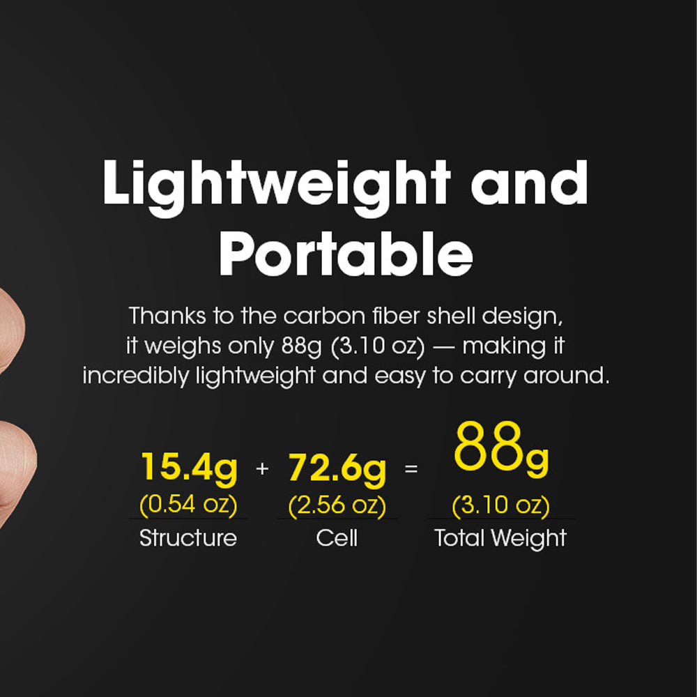 NITECORE LI-ION RECHARGEABLE USB C BATTERY 6000MAH 3.6V