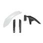 PLASTICS RTECH 3 PIECE FRONT FENDER & FORK WHITE BLACK YAMAHA XT700Z TENERE 19-24