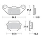 BRAKE PADS FRONT MOTO MASTER PRO SINTERED KAWASAKI KX250F SUZUKI LT-F250 LT250 LT250R LT500
