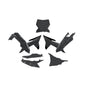 PLASTICS KIT RTECH 6 PIECE BLACK KTM SX SXF