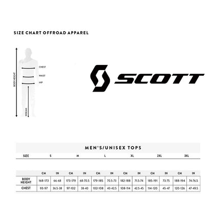Scott OffRoad Jersey_size chart