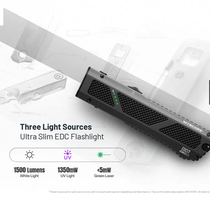 NITECORE EDC17 1500 LUMEN EDC FLASHLIGHT