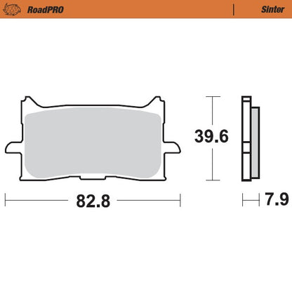 BRAKE PADS MOTO MASTER FRONT ROAD PRO SINTERED HONDA CB125R CB300R CB650R CBR650R CRF1000L CRF1100L