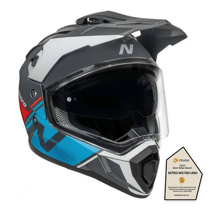 NITRO MX780 DVS [GLOSS GREY LIGHT BLUE RED WHITE] 