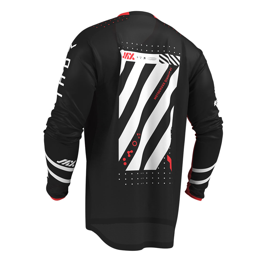 THOR MX JERSEY LAUNCHMODE FUTURA BLACK/RED
