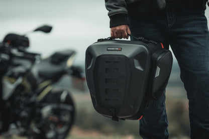 SW MOTECH TAIL BAG PRO SERIES REARBAG BLACK 22-34 LITRE 1680D BALLISTIC NYLON