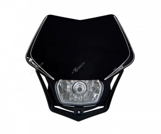 FULL LED HEADLIGHT RTECH V FACE BLACK UNIVERSAL