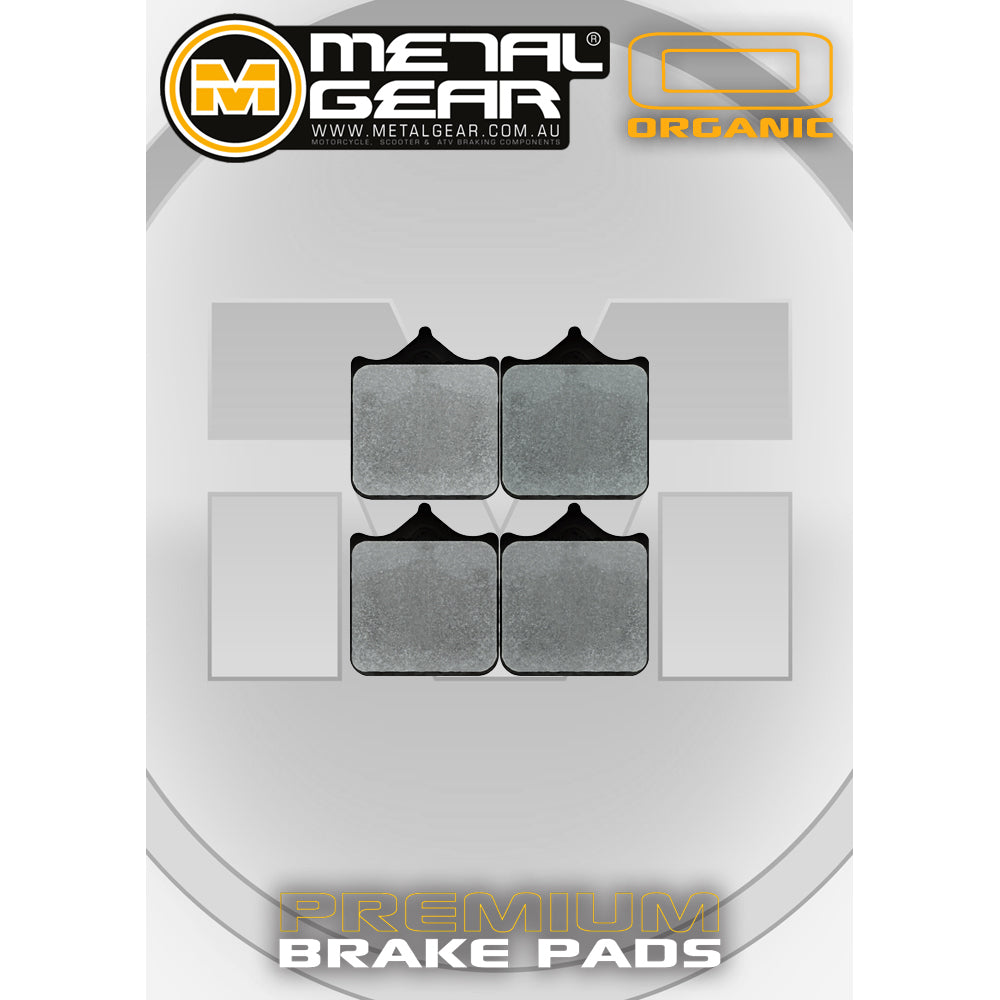 BRAKE PADS FRONT METAL GEAR ORGANIC
