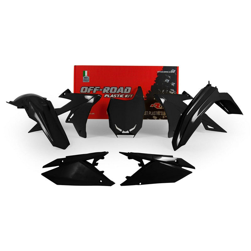 PLASTICS KIT RTECH 5 PIECE BLACK SUZUKI RMZ250 19-ON RMZ450 18-ON