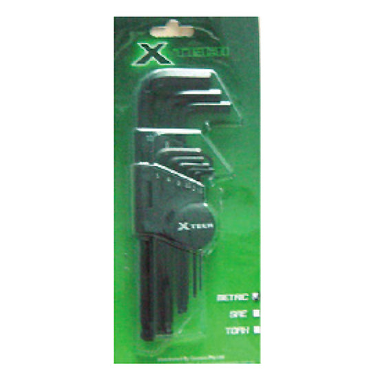 X-TECH Allen Key & Torx Key Sets - 9pc