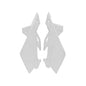 SIDE PANELS RTECH WHITE HUSQVARNA CR 125 250 300 TC 250 310 450 510 TE 250 310 450 510 WR 125 250 30