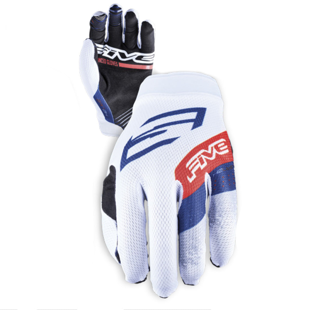 FIVE XR-Lite MTB Gloves - Stripes White