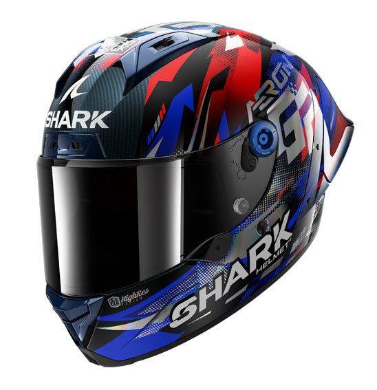 Shark AERON GP FIM RACING #1 Replica Zarco Victory - Blu/Red
