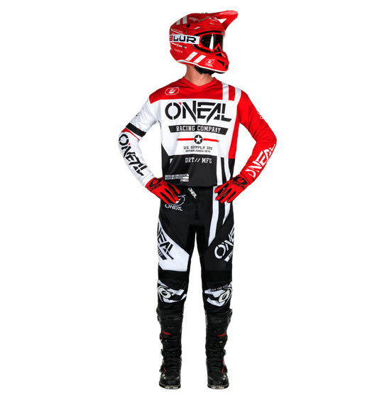 O'Neal 2025 Youth ELEMENT Warhawk Jersey - Black/White/Red