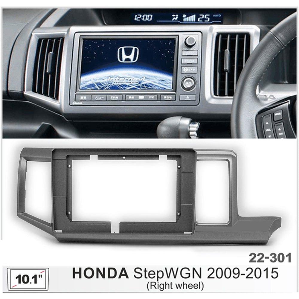 FITTING KIT 10.1" DASH HONDA STEPWGN 2009 - 2015 (SILVER)