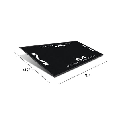 MATRIX M40 Carpeted Mat Black/White
