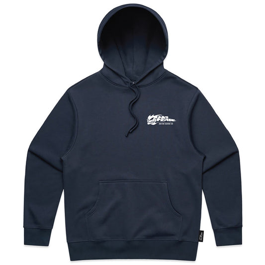 NO FEAR Navy Skull Hoodie