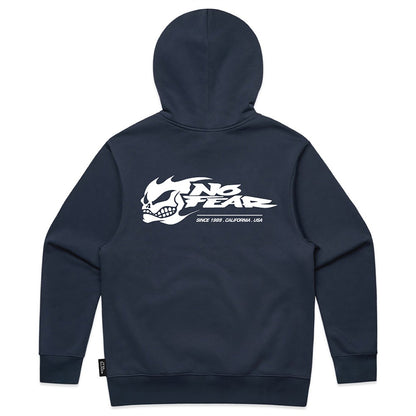 NO FEAR Navy Skull Hoodie