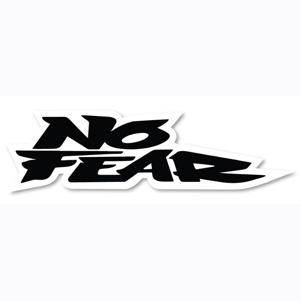 No Fear Label Sticker