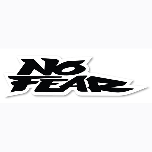 No Fear Label Sticker